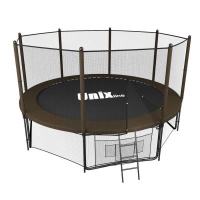 Батут Unix line Black&amp;Brown 12 ft outside 