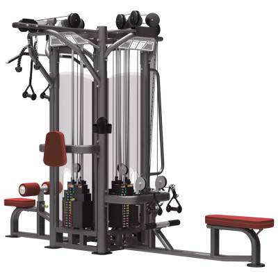 4-х Стековая мультистанция Aerofit IT9327 4-х Стековая мультистанция Aerofit IT9327 Тренажёр является воплощением профессионализма, стиля и надёжности. Обладает устойчивой конструкцией и современным дизайном.
Прочная структура рамы изготовлена из стальных труб. Параметры профиля труб: 5×10 см, стенки толщиной 0,3 см. Новейшая технология сварки позволяет достичь наивысшей точности.
Новейший порошковый способ покраски рамы позволяет создать лучшее сцепление металла с поверхностью, покрытой лаком.