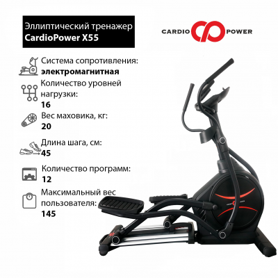 Эллиптический тренажер CardioPower X55 