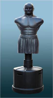 Man-Heavy CENTURION.jpg Водоналивной манекен Boxing Punching Man-Heavy Centurion TLS-A03 (чёрный) Фирменные перчатки Century в подарок!
Новая модель водоналивных мешков CENTURION от DFC.
Спина у данной модели защищена, и по ней можно наносить удары.
Внутренняя полость заполнена улучшенным пеноуретаном.
Кожа изготовлена из высокопрочного пластизоля (artificial Rubber mix with PVC).
Объем основания: 100 литров.
Полная высота: 180 см, не регулируется.