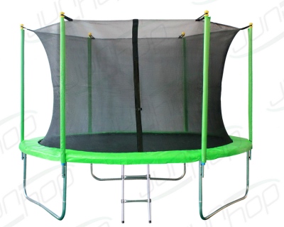 Батут JunHop 8 ft (240 см) с защитной сетью и лестницей Новинка 2017 года! Батут JunHop 8&rsquo; ( 240 см) с защитной сетью и лестницей.
Максимальная нагрузка: 120 кг.
Диаметр батута: 240 см.
Производство: Китай:
Гарантия: 1 год.
