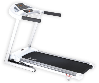 Беговая дорожка MaxFit 18W Беговая дорожка MaxFit 18W Современный дизайн, широкое беговое полотно, яркий четкий дисплей, прочная рама – оптимальное соотношение цена-качество! Беговая дорожка выполнена в трендовом белом цвете и отлично впишется в интерьер любой квартиры или дома.
Надежный мощный двигатель постоянного тока имеет номинальную мощность 2,25 л.с.
Скорость: 1-18 км/ч .
Угол наклона: 12% (0-15 уровней)
Износостойкое беговое полотно с ортопедическим эффектом.
Новейшая система амортизации, способствующая снижению неблагоприятного воздействия на коленные суставы, связки и сухожилия при занятиях на беговой дорожке.
Беговое полотно: 140 х 50 см.
Для высокого комфорта и безопасности установлен гидравлический цилиндр, облегчающий процедуру складывания/раскладывания беговой дорожки.
Габариты в разобранном состоянии (ДхШхВ): 179 x 78 x 128 см.
Максимальный вес пользователя: 145 кг.