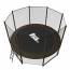 Батут Unix Line 8 ft outside (2,44 м) Black&Brown с сеткой и лестницей - Батут Unix Line 8 ft outside (2,44 м) Black&Brown с сеткой и лестницей