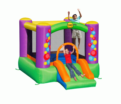 Надувной батут c горкой Happy Hop 9201B (Игра) Надувной батут c горкой Happy Hop 9201B (Игра)